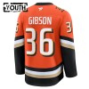 Lapsille NHL Anaheim Ducks Pelipaita Fanatics Premium John Gibson 2024-25 koti Oranssi